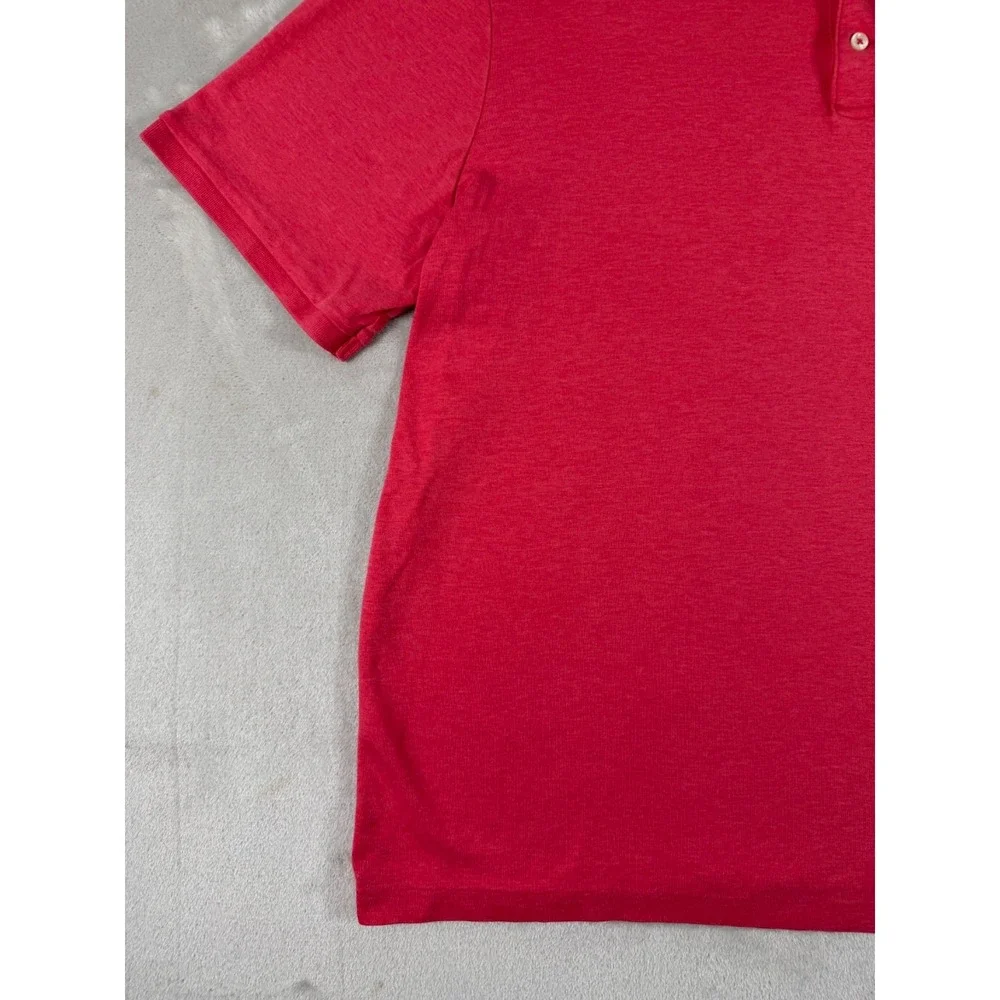 Polo Ralph Lauren Polo Shirt Mens XL Pink Pony Logo Short Sleeve